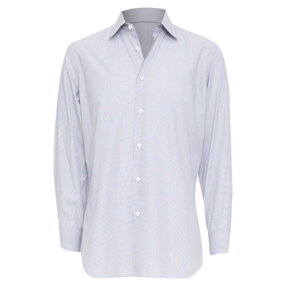 Prada Grey Micro Checks Shirt